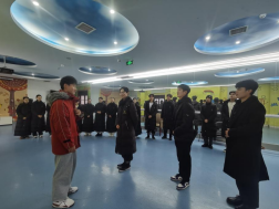 項王故里景區開展演員微笑服務培訓(圖1)