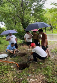 黨員先行作表率 防汛一線顯擔當(圖2)